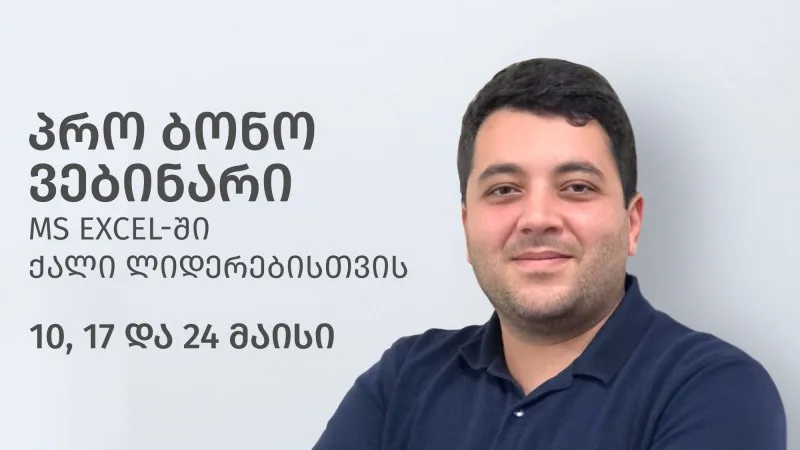 პრო ბონო ვებინარი MS Excel-ში